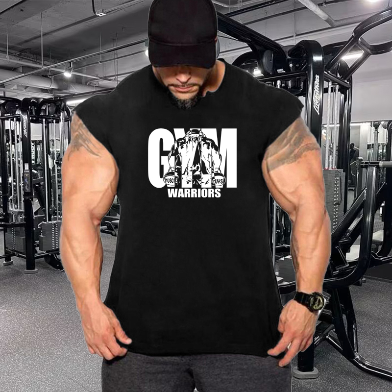 Tank Top Muscle - T-shirts sans manches en coton respirant