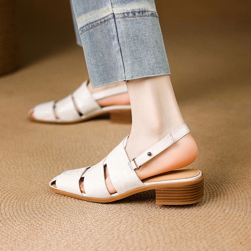 Sandales d'été en cuir véritab - Casual Sandal Leather avis et prix