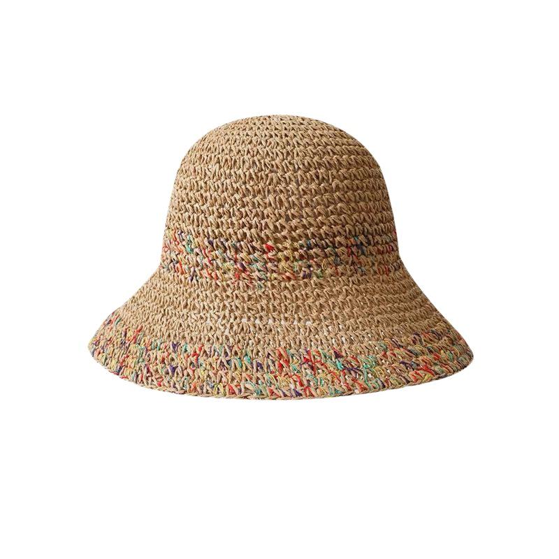 Chapeau de paille arc-en-ciel  - Bucket Hat Straw avis et prix