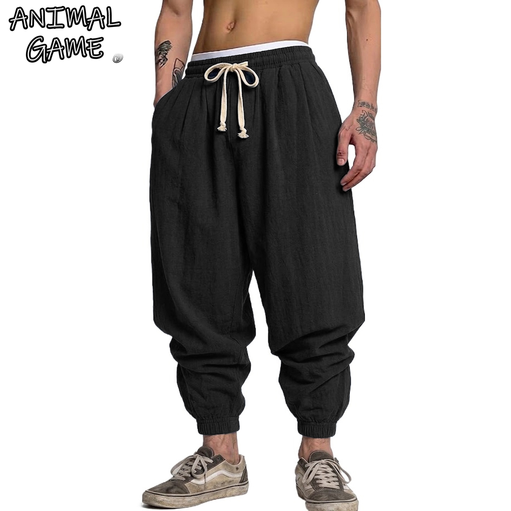 Pantalon Coréen en Coton et Li - Short Linen Drawstring avis et prix