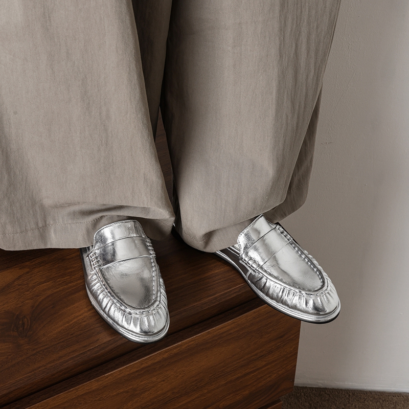 Nouvelles mocassins plissées c - Casual Sandal Leather avis et prix