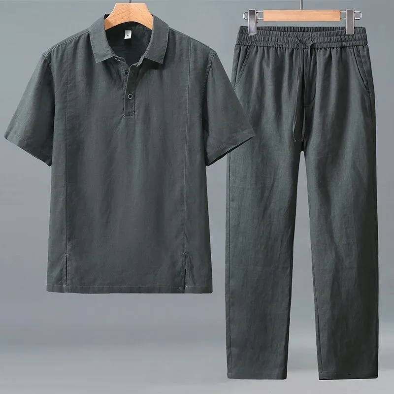 Ensemble deux pièces en lin po - Short Linen Drawstring avis et prix