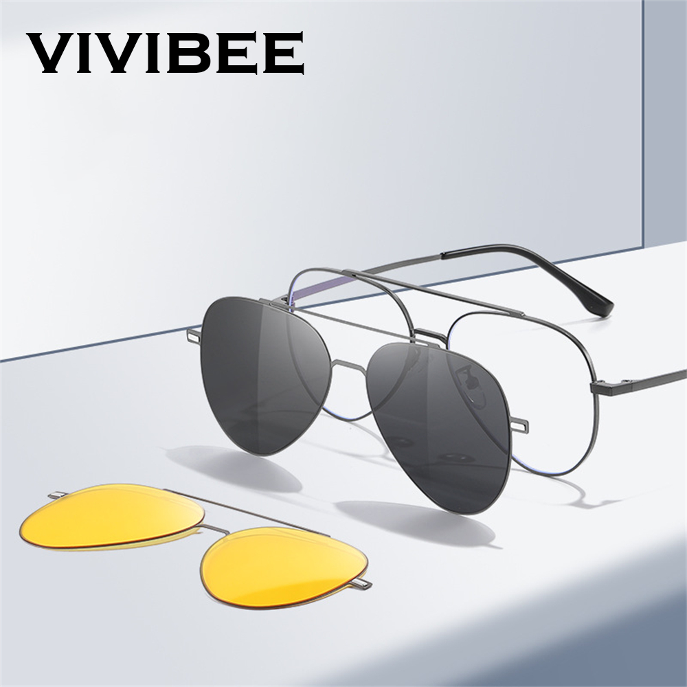 VIVIBEE Aviation magnétique po - Sunglasses Aviator Polarized avis et prix