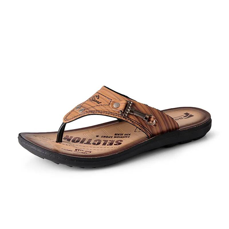 Mules en cuir pour hommes, sab - Flip Flop Leather Men avis et prix