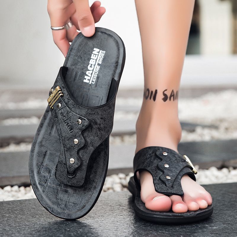 Nouvelles tongs pour hommes 20 - Flip Flop Leather Men avis et prix